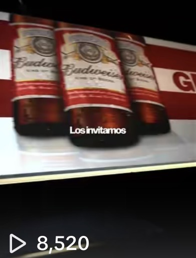 Video orgánico con 8,520 visualizaciones