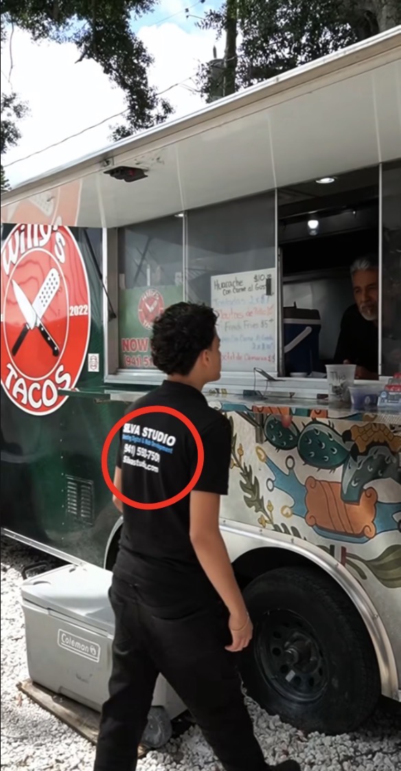 Silva Studio en locación con Willy's Tacos